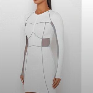 Maniere De Voir Bandage Clubbing Dress Cut Out